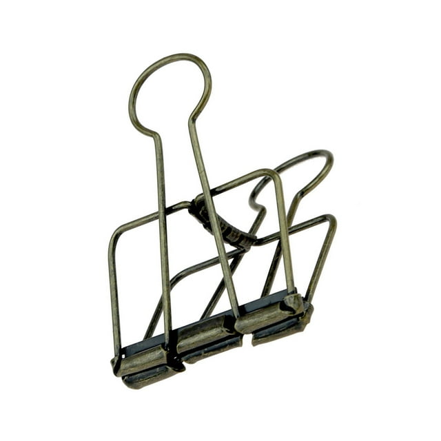 Wweixi 20 Pieces Paper Clip Unfading Replacement Home Office File Examination Papers Clips Desk Organizer Accessories Bronze 19mm