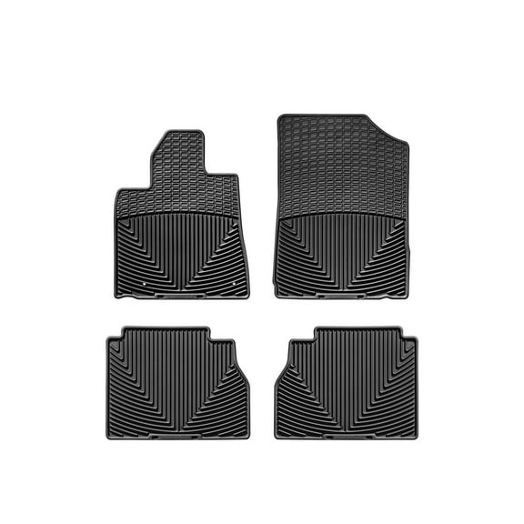 WeatherTech All-Weather Floor Mats compatible with 2007-2011 Toyota Tundra - 1st & 2nd Row, Black