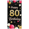 thumbnail image 5 of Glittery 80th Birthday Banner with Balloons Stars and Fireworks Background Party Decoration Photography Prop Birthday Party Supplies Backdrop for Celebrations, 5 of 6