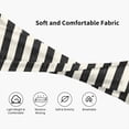 thumbnail image 5 of Lsque Black And White Thick Stripes Pattern Sweatbands Sports Headband for Men & Women - Moisture Wicking Athletic Cotton Terry Cloth Sweatband for Tennis, Basketball, Running, 5 of 9