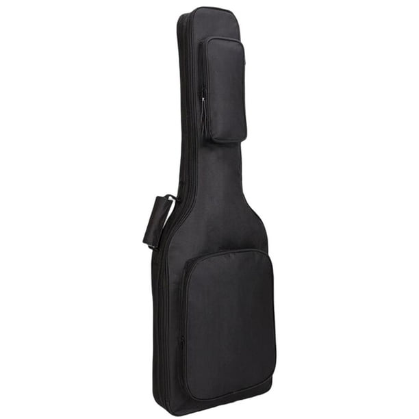 Bolsa para guitarra eléctrica de 41 pulgadas con acolchado grueso y funda de transporte para guitarra eléctrica Negro