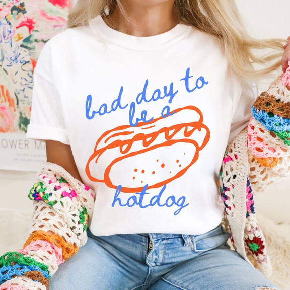 Bad Day To Be A Hotdog Shirt A Weenie Bit Older Funny Birthday Shirt Hot dog Shirt Weenies And is Kiore Baseball