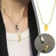 thumbnail image 2 of Ruifaya Collar de acero inoxidable Collares Plata Cubo Dorado Ladrillo Q7 Colgante Lote ¡CALIENTE!, 2 of 6