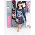 thumbnail image 5 of Wonder Nation Hello Kitty Girls Cotton Graphic Tee with Long Sleeves, Sizes 4-18, 5 of 8