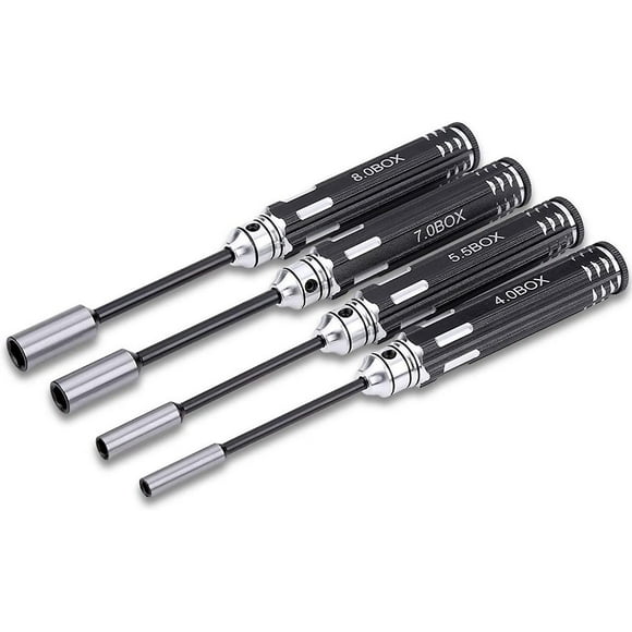 4 Hex Socket Screwdriver Tools Kit Rc Cars Helicopter Titanium Nitride Screwdriver (4.0, 5.5, 7.0, 8.0mm Mm