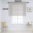 thumbnail image 2 of Sheer Tier Curtains Curtain Sheers Transparent Half Window Curtains Kitchen Tiers Bathroom Small Curtains Cafe Curtains Light Filtering Voile Panels Rod Pocket 1 Panel GREY 132*92cm, 2 of 9