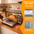 thumbnail image 5 of Large 46L Convection Toaster Oven,9-in-1 Kitchen Countertop Oven with Crispy Roast,Includes 6 Accessories,1500W,Black,Stainless Steel, 5 of 8
