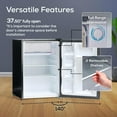 thumbnail image 5 of Igloo 2.6 Cu.Ft. Compact Refrigerator with Freezer, 2 Shelfs, Perfect for Homes, Offices, Dorms, Black, 5 of 14