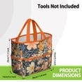 thumbnail image 3 of Garden Tool Bag,Pioneer Flower Floral Print Pattern Garden Tool Organizer,Garden Gifts,Waterproof Multi-Pocket Garden Tool Storage 11.8x5.5x11.4 Inch(Tools NOT Included), 3 of 6