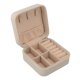 thumbnail image 1 of Joyero Pequeño, Estuche De Joyería De Viaje Exquisito Impermeable De Cuero PU Portátil Para Vacaciones Para Viajes De Negocios, 1 of 7