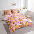 thumbnail image 3 of jejeloiu Cute Capybara 7 Pieces Bedding Comforter Set,Colorful Dessert Doughnut Full Bedding Set For Animals Lover Reversible, 3 of 8