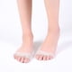thumbnail image 2 of Calcetines de cinco dedos para mujer, de primavera y verano, finos, de fibra de bambú, con almohadillas para los pies, anticaídas, con puntera abierta y media palma, invisibles, con media, 2 of 5