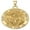 Yellow Gold, variant on Picturesongold.Com Our Lady Undoer of Knots Religious Medal Necklace Pendants - 2/3 inch Size of Dime, Sterling Silver