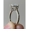 thumbnail image 3 of Engagement Solitaire Women's Ring 2 Ct Heart Cut Diamond 14k White Gold Plated -10, 3 of 5