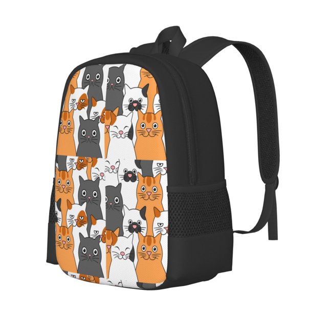 Fotbe Funny Cats Mochila para Hombre y Mujer - Tela Oxford 600D Resistente - Mochila Impermeable de Gran Capacidad para Escuela, Viajes y Senderismo