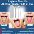 thumbnail image 4 of Set de 3 Cepillo de Lengua de Acero Inoxidable con Estuche de Transporte - Kit de Limpieza Bucal para Limpiador de Raspado de Lengua Oral (3 Pcs), 4 of 5