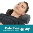 thumbnail image 5 of Health Round Cervical Roll Cylinder Bolster Pillow with Removable Washable Cover, Ergonomically Designed for Head, Neck, Back, and Legs, Grey, 5 of 7