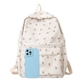 thumbnail image 7 of Resicozy Cute Floral Printed Backpack for Women Aesthetic Laptop Bookbag Work Travel College Daypack White Flower Printed, 7 of 7