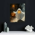 thumbnail image 4 of ZFLMY Ghost Pumpkin Alley Canvas Wall Art Decor For Home Living Room Bedroom Office, Halloween Wall Pictures, Perfect Gift for Holiday Season, Easy to Hang and Waterproof, 12x16/16x20 Inches 16x20in, 4 of 5