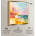 thumbnail image 2 of Hued Vista Canvas Bright Abstracts by Art Remedy, Gold Frame, 16 x 20, 2 of 7