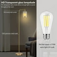thumbnail image 3 of 67” Industrial Floor Lamp for Living Room Modern Standing Lamp Tall Pole Light for Bedroom Study Gold, 3 of 8
