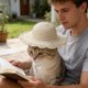 thumbnail image 5 of Pet Mini Sun Hat For Cats Dogs Pet Sun Protection Cap Hat Cute Accessory Small Dog Beach Hat Summer Pet, 5 of 8