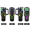 thumbnail image 5 of Oogie Boogie Car Cup with Handle Straw Lid Stainless Steel Double Wall Vacuum Coffee Mug Large Capacity Tumbler 40oz for Man Woman, 5 of 8