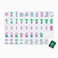 thumbnail image 5 of A set of American-style mahjong tiles, 166 green rhinestone acrylic mahjong tiles (1.2 inches, tiles only), 5 of 5