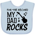thumbnail image 3 of Inktastic For the Record, My Dad Rocks Boys or Girls Baby Bib, 3 of 4