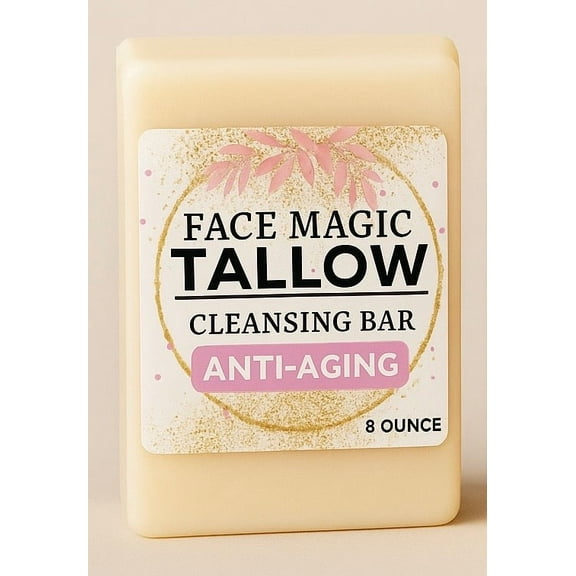 Face Magic: Forever Young- Anti-Aging Hydration Tallow & Goat Milk Cleanser Bar