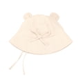 thumbnail image 4 of Kids Girl Sun Hat Adjustable Kids Cotton Bucket Hat with Chin Strap UV Protection Beige,Size 1 T, 4 of 9