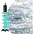 thumbnail image 2 of Menolana Ice Drill Auger Ice Fishing Drill 8 Inches Portable Aluminum Alloy Ice Fishing Accessories Ice Auger for Lakes Fishing Winter, 75 cm Blue, 2 of 14