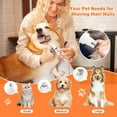 thumbnail image 3 of Dogs Hair Clippers Grooming Kit with Nail Grinder, 4-in-1 Electric pet Clippers for Dogs, Low Noise USB Rechargeable Cordless for Dogs Cat, Grooming Paws, Eyes, Ears, Face, Matted Hair, White, 3 of 11