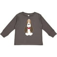 thumbnail image 3 of Inktastic Basset Hound with floppy ears Boys or Girls Long Sleeve Toddler T-Shirt, 3 of 5