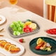 thumbnail image 5 of bandeja para frutas, bandeja de drenaje doble, bandeja para tés, hogar, almacenamiento, 5 of 8