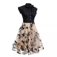 thumbnail image 2 of Zorckvet Formal Dresses for Women Casual Sundresses Retro Sleeveless Crewneck Womens Dress Cocktail, 2 of 6