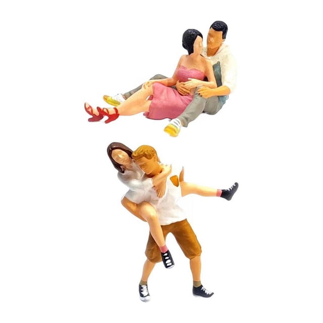 2 Modelos de Personas de Escena 1/64, Regalos para Proyectos de Bricolaje, Mesa de Arena