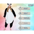 thumbnail image 4 of Silver Lilly Unisex Adult Plush Panda One Piece - Cosplay Animal Costume (Large), 4 of 6