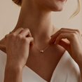 thumbnail image 6 of CROPD Pearl Necklace for Women, 14K Plated Pearl Choker Necklace, Classic Style, White Pearl, Brass Metal, Adult Women's Gift, 6 of 7