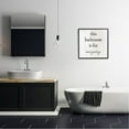 thumbnail image 2 of This Bathroom Is For Singing Phrase Typography Graphic Art Black Framed Art Print Wall Art, 2 of 7