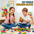thumbnail image 3 of Classic Building Toys - 93Pieces Interlocking Construction Building Blocks, DIY Building Set for 3-8 Year Old Boys Girls Birthday Gifts, 3 of 6