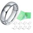 thumbnail image 1 of 8 Sizes Silicone Ring Size Reducer Adjuster Ring Sizer Fit Any Rings, 1 of 5
