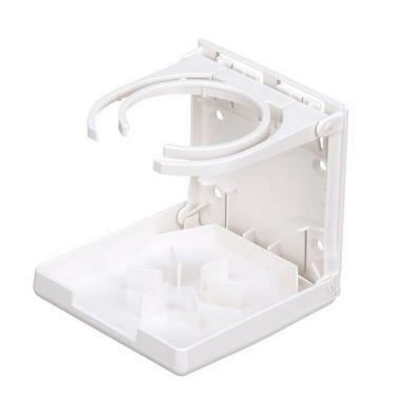 Attwood Marine-Attwood 2449-7 Dual-Ring Fold-Up Cup Holder, White