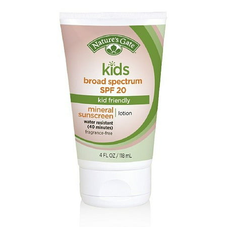 Nature's Gate Kids Sunscreen SPF 20, Kid Friendly, 4 Fl (Best Environmentally Friendly Sunscreen)