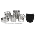thumbnail image 1 of Juego de utensilios de cocina para estufa de camping, juego de utensilios de cocina de acero inoxidable, juego de estufa para exteriores, juego de utensilios de cocina portátiles, multifuncional, 1 of 8