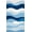 Blue, Pattern 2, variant on Design&I 8'x10' Washable Area Rug Sleek Flatweave Pet Friendly Ocean Wave Themed Abstract Nautical Scroll Motif Contemporary for King Size Bedroom, Under Bed