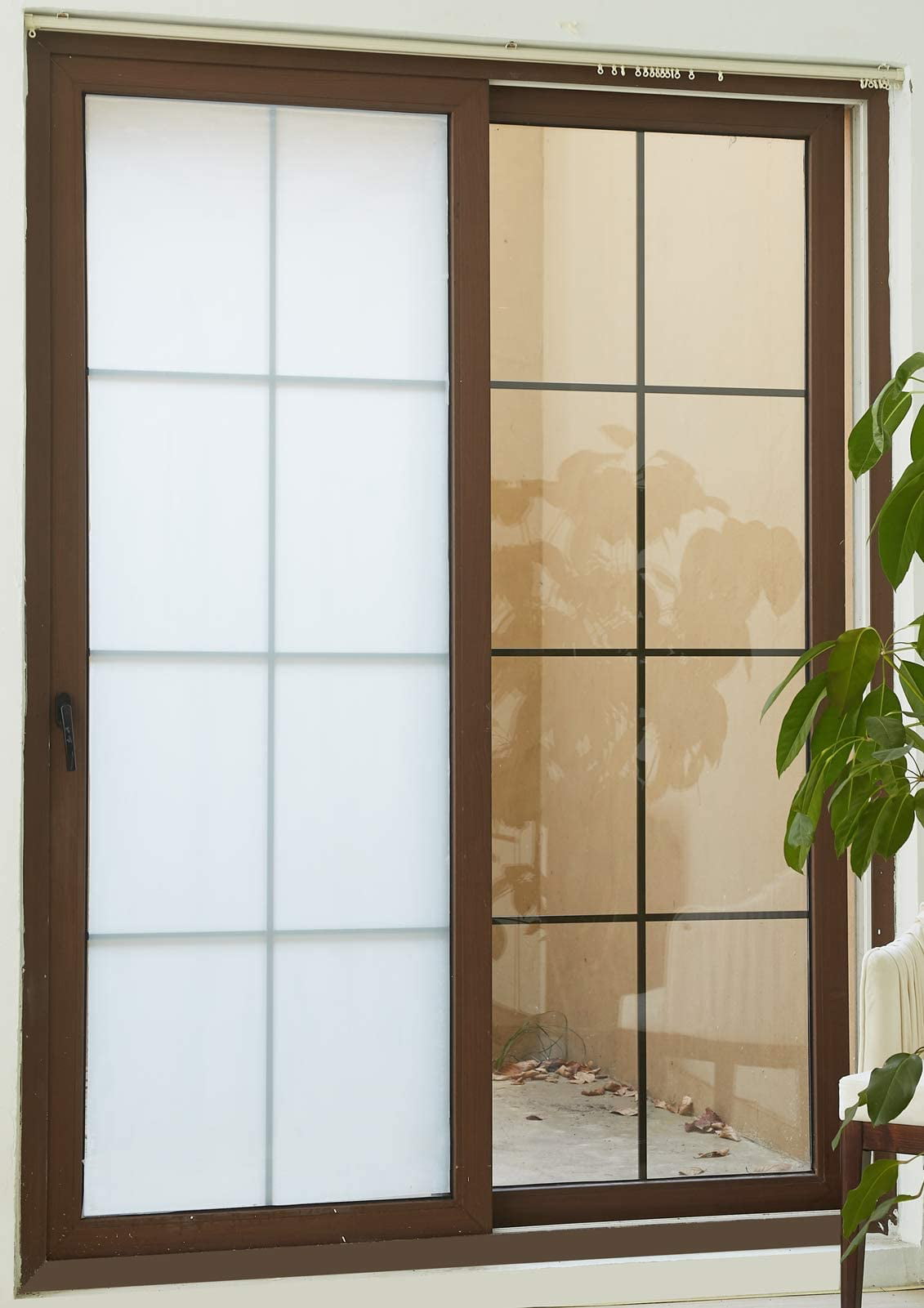 Privacy Window Film Decorative Static Anti-UV Window Clings White Silk 