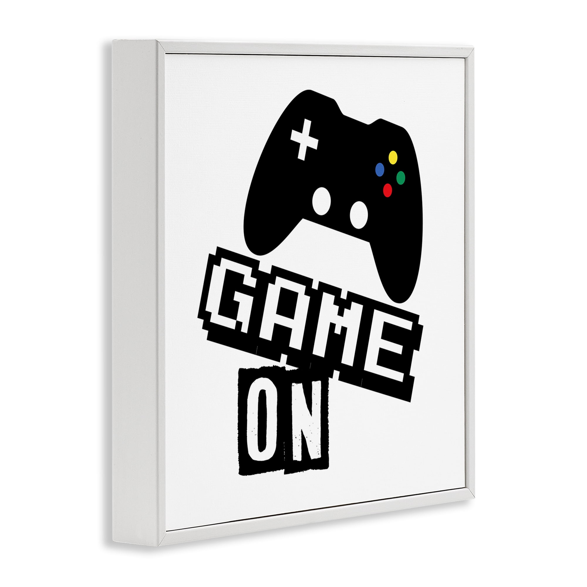 Stupell Industries Playful Game On White Framed Giclee Art, design by Marcus Prime