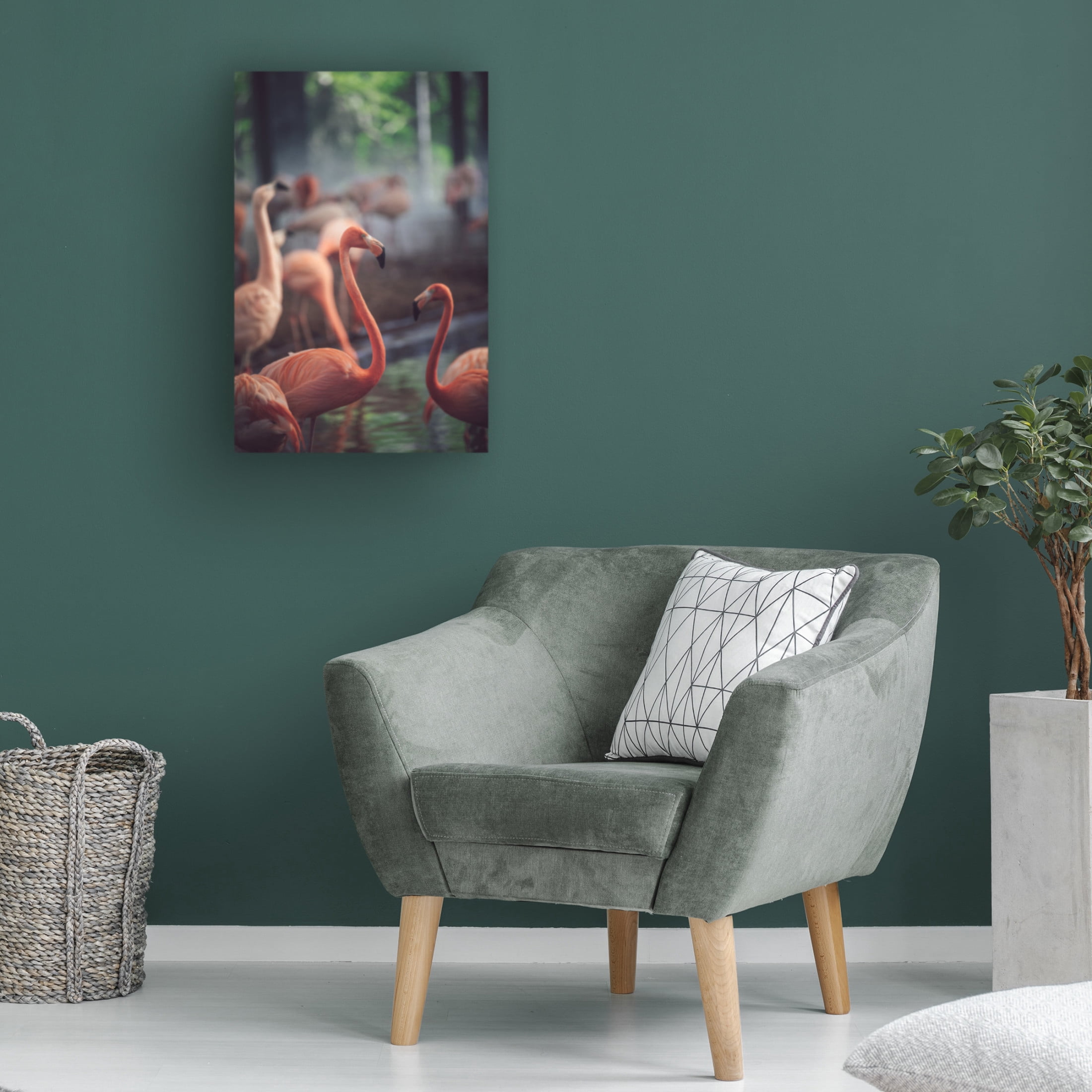 Trademark Fine Art Dayvee Flamingo Canvas Wall Art