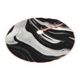 thumbnail image 2 of KLL Christmas Tree Skirt,Party Decorations Farmhouse for Christmas Decorations Holiday Party 30" -Abstract Black White Swirls, 2 of 6